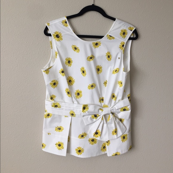 kate spade Tops - Daisy print top from Kate spade (new)